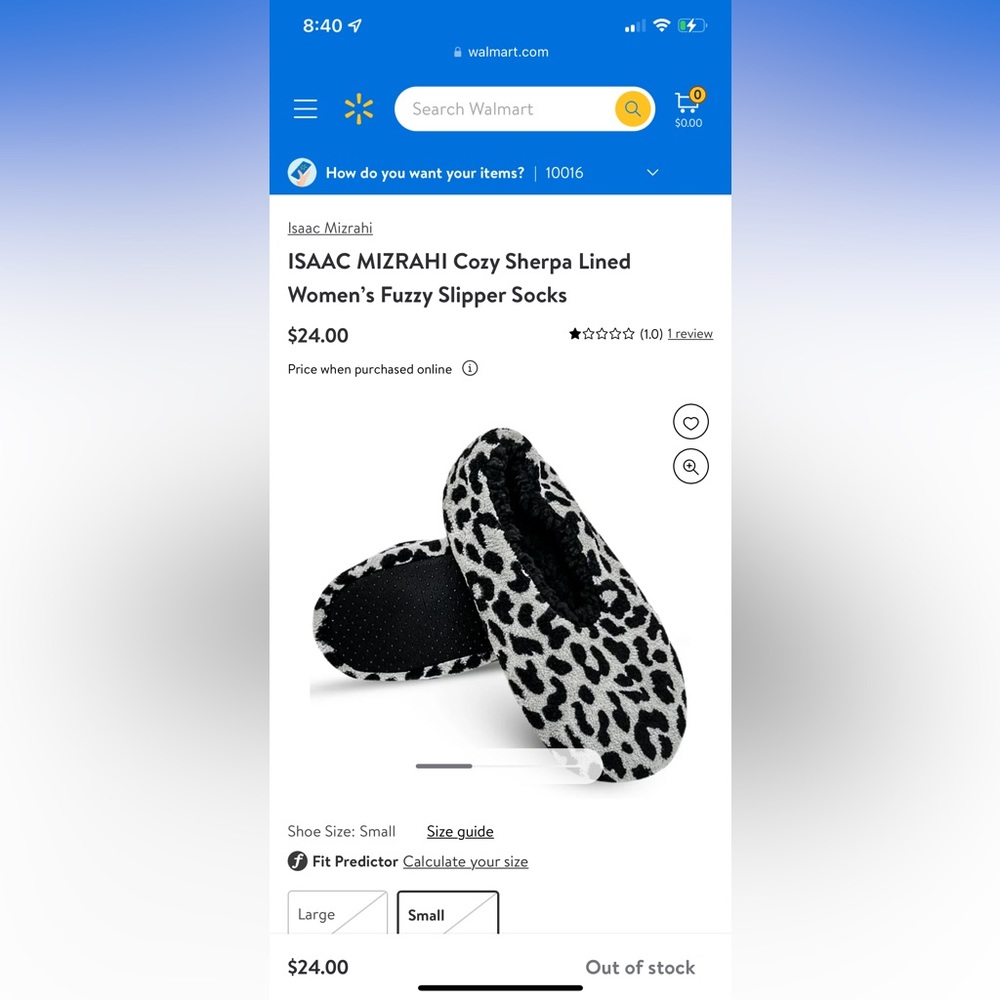 Cozy Sherpa lined slippers Isaac mizrahi